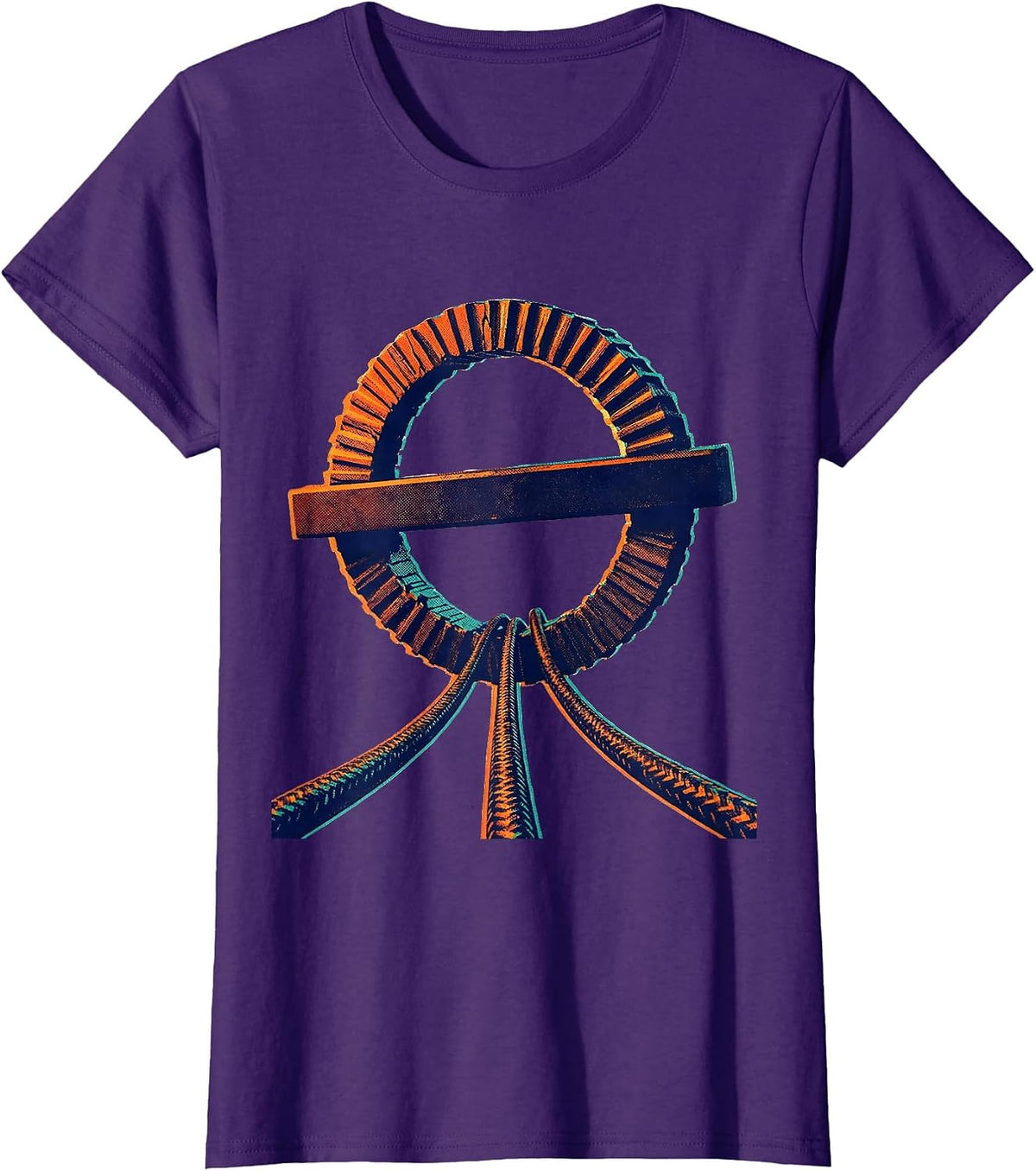 Women's Loading Ring Tech Support Sarcastic IT Humor T-Shirt - Purple