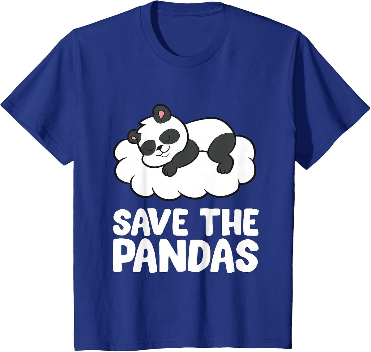 Animal Welfare Save The Pandas T-Shirt - Royal Blue