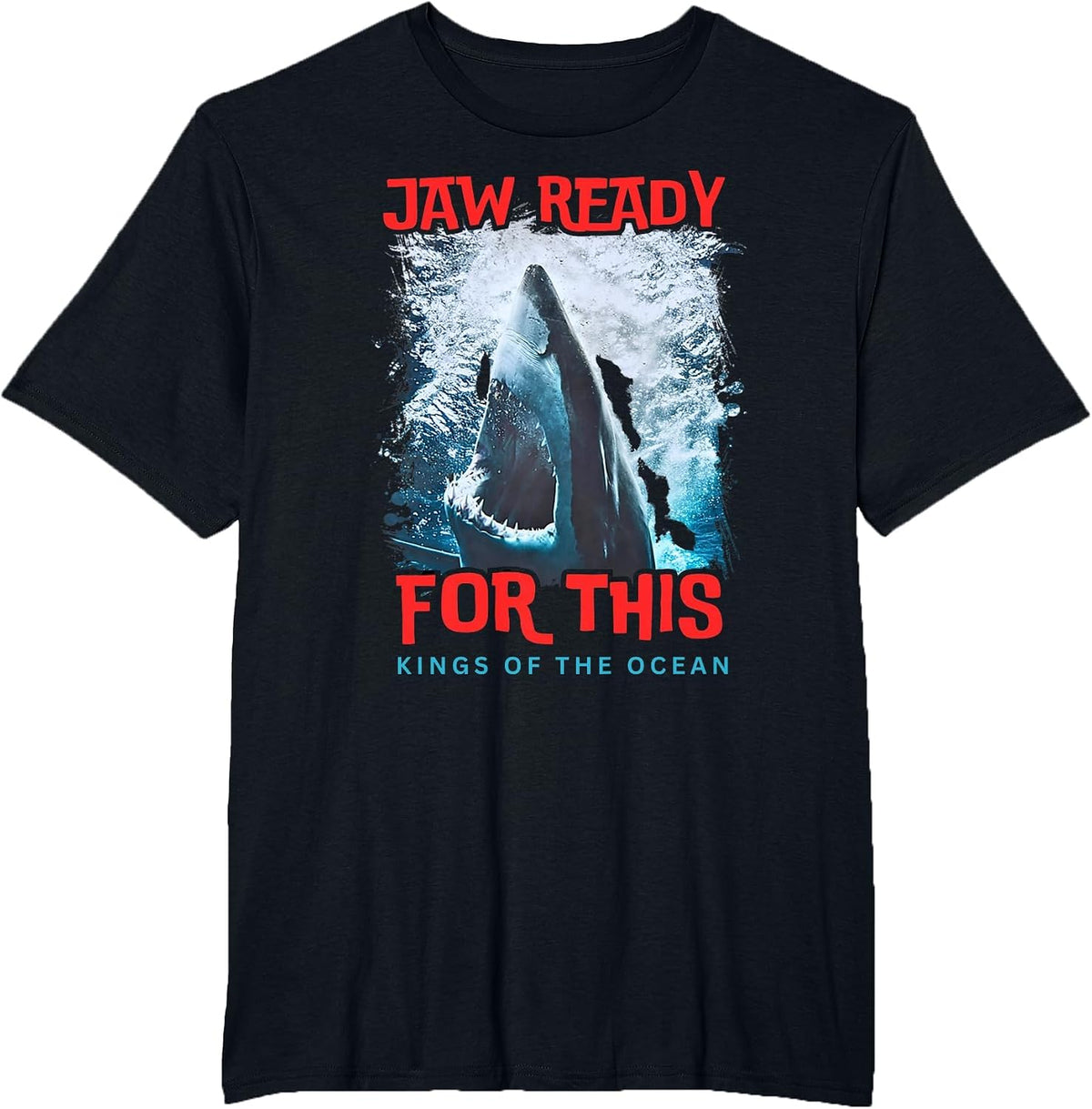 Shark Ocean Wildlife Week Summer 2026 Jaw Ready for This Men T-Shirt - Black