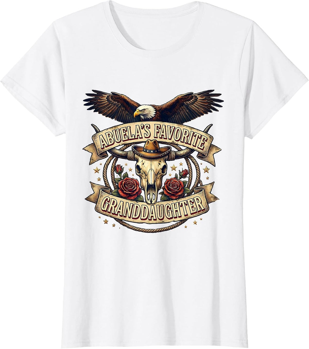 Abuela's Favorite Granddaughter Mexican Pride T-Shirt - White