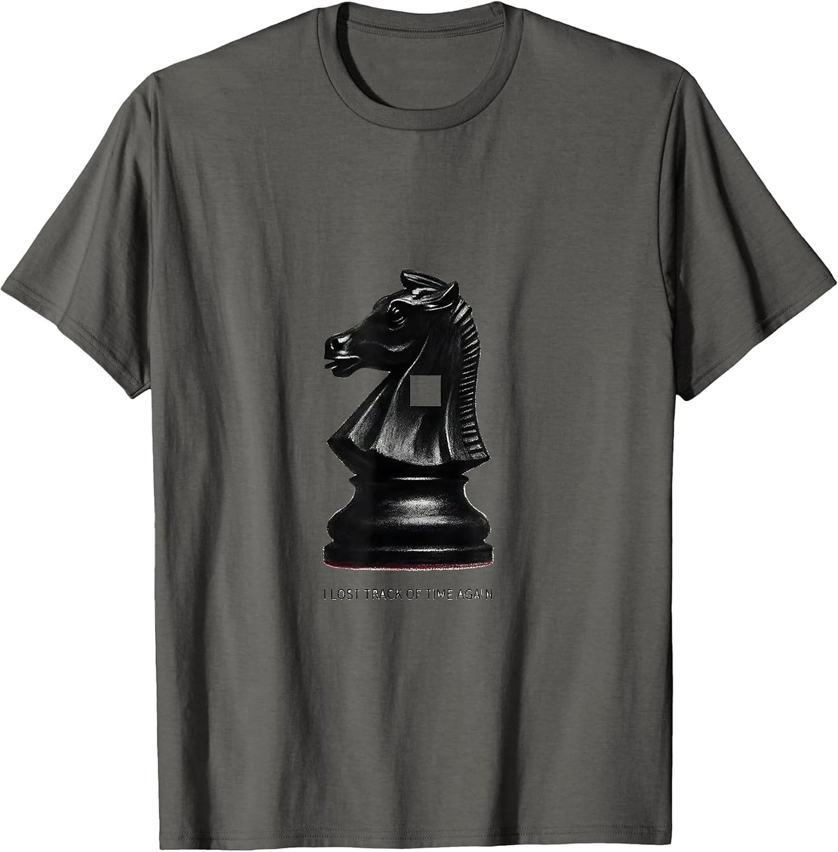 Men's I Lost Track Of Time Again Funny Chess Player Gift Chess T-Shirt - Asphalt Grey