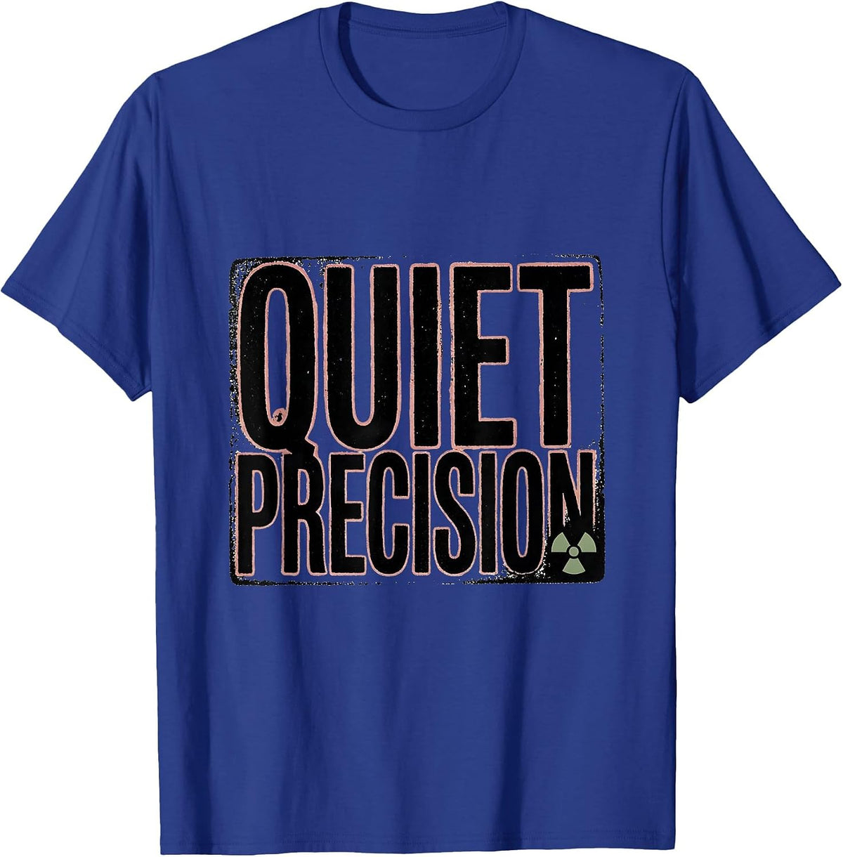 Quiet Precision Retro Radiology Rad Tech X-ray Technologist T-Shirt - Royal Blue
