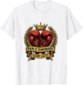 Men's Pain Is Temporary Glory Lasts Boxing Design T-Shirt - White