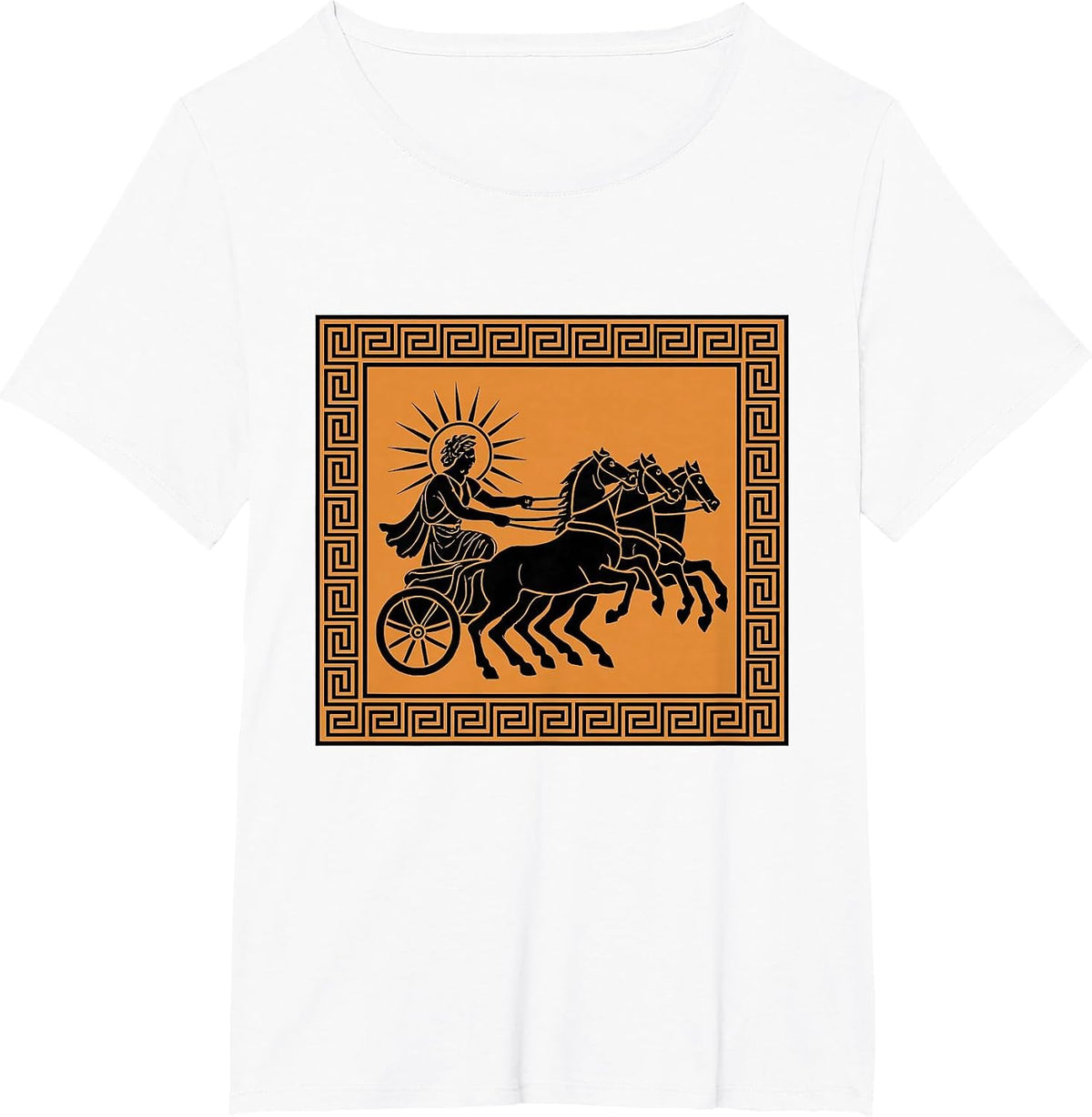 Titan God of the Sun Ancient Art Greek Mythology T-Shirt - White