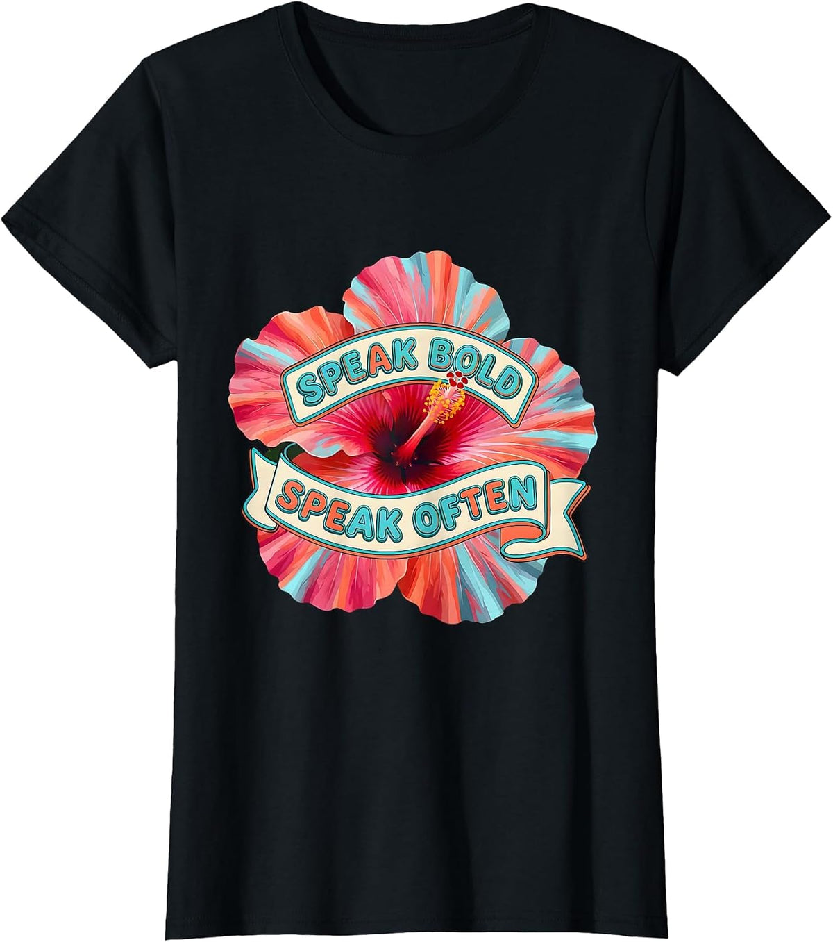 Speak Bold Speak Often Free Speech Design T-Shirt - Black