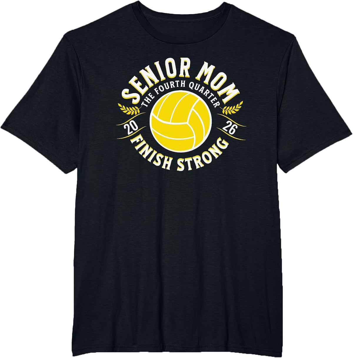 Waterpolo Senior Mom 2026 The Fourth Quarter T-Shirt - Black