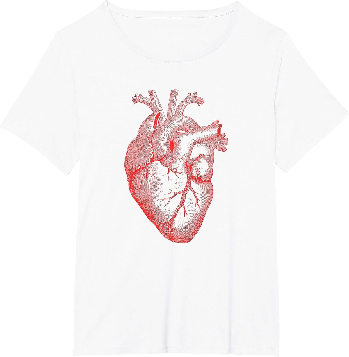 Anatomical Heart Spreading Love Valentine T-Shirt - White