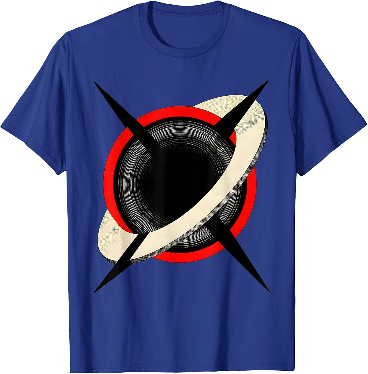 Men's Black Hole Physics Astrophysical Science Enthusiast T-Shirt - Royal Blue