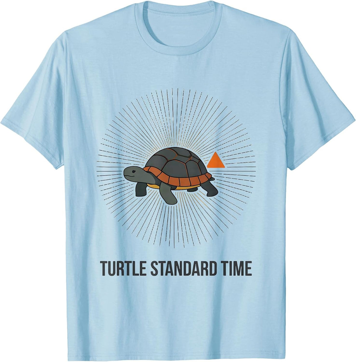 Men's Turtle Standard Time Midcentury Modern Halloween Costume T-Shirt - Baby Blue