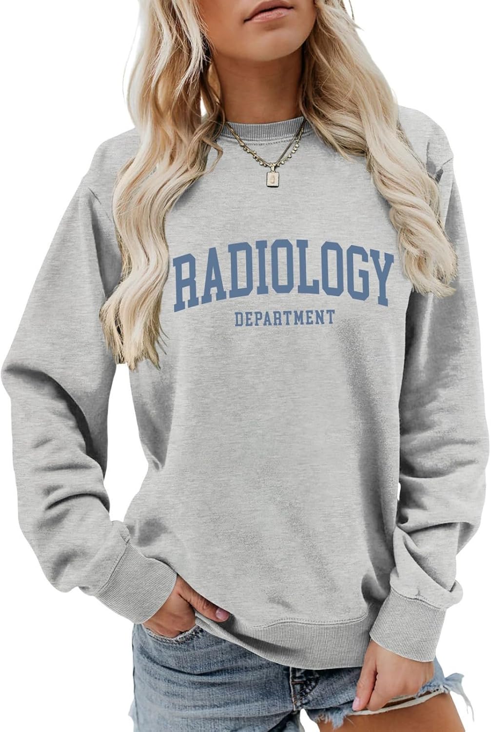 Radiology Department Sweatshirt For Women - Grey