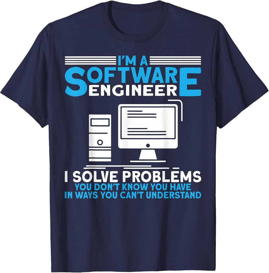 Software Engineers I'm A Software Engineer T-Shirt - Navy Blue