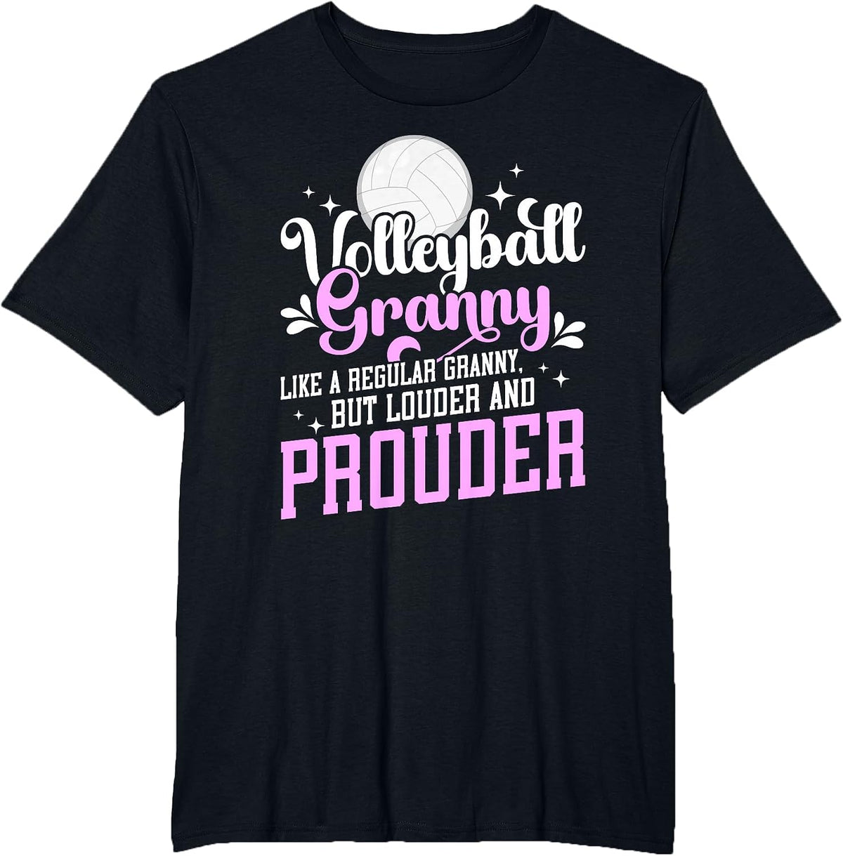 Volleyball Granny of A Volleyball Player Granny Definition T-Shirt - Black