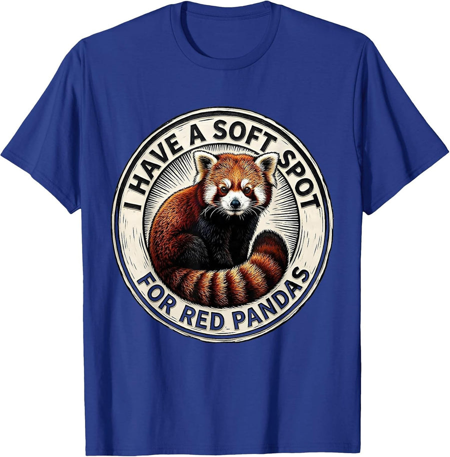 I Have A Soft Spot For Red Pandas Cute Panda Lover Gift T-Shirt - Royal Blue