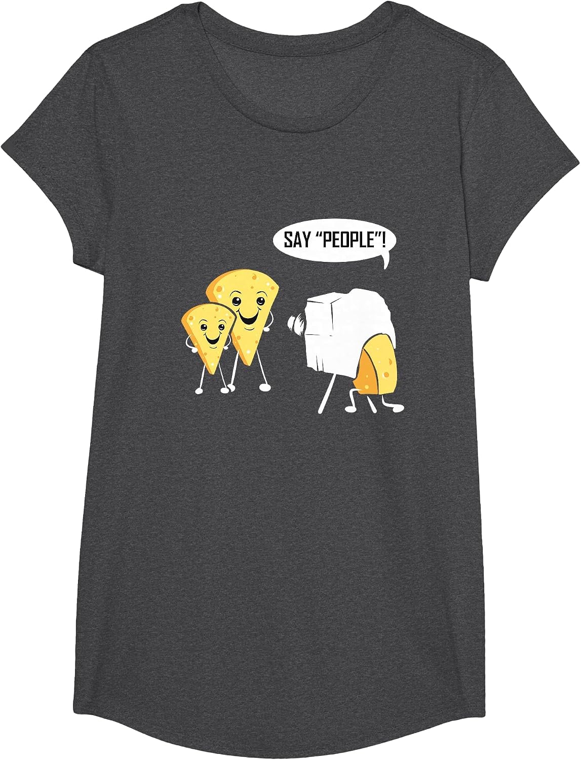 Photography Cheese Funny for Photographer Photo Camera T-Shirt, Girls, Dark Heather Grey, Medium - As Pictured