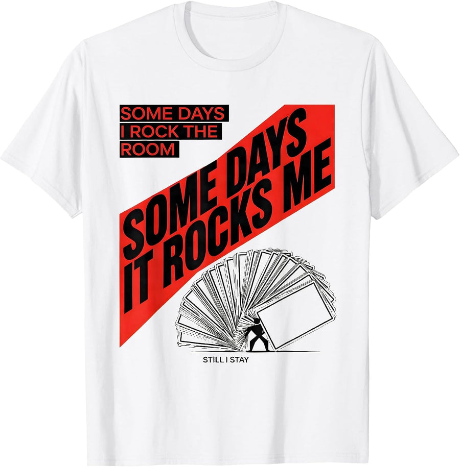 Men's Some Days I Rock The Room Rock On Sped Squad T-Shirt - White