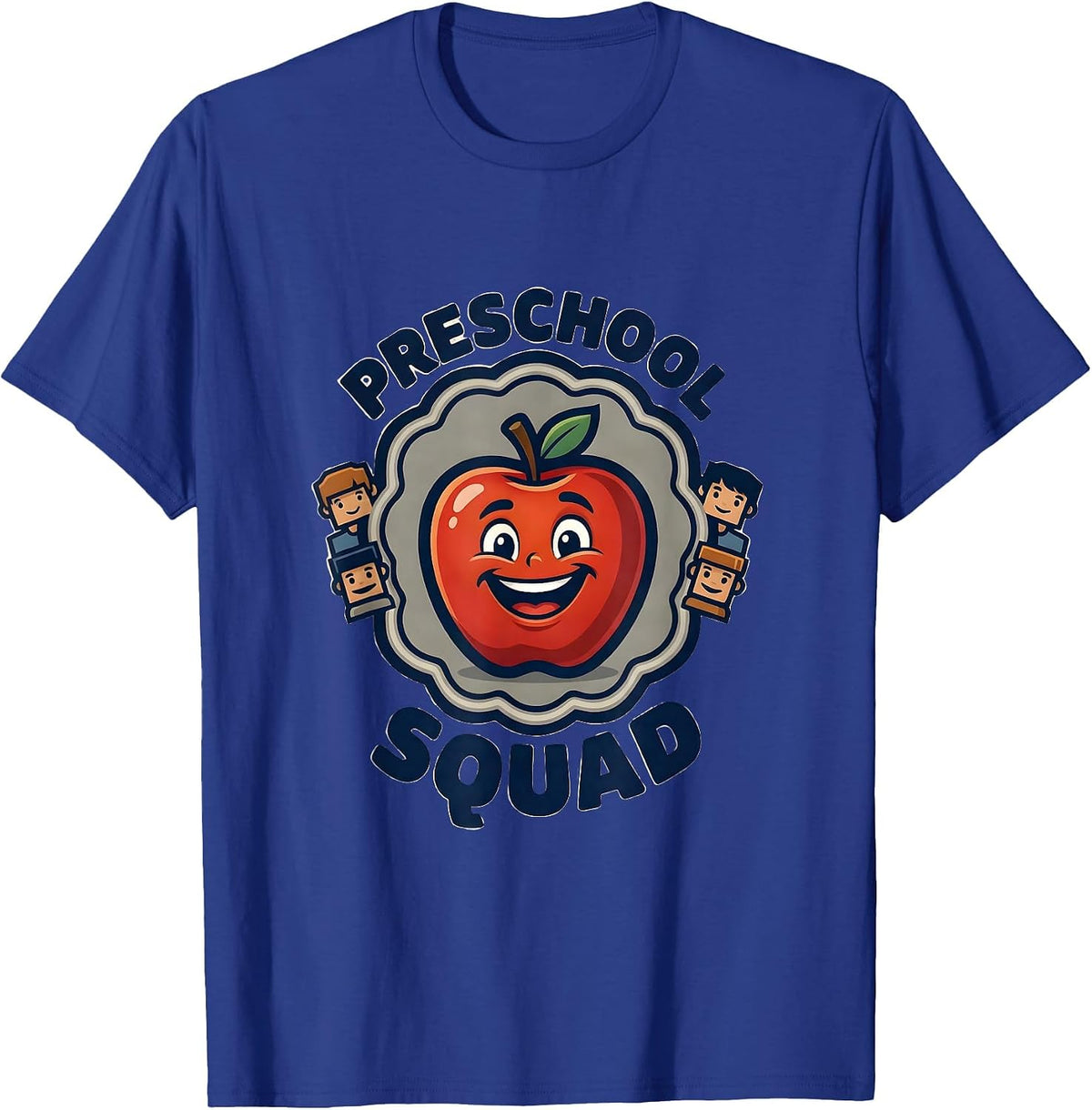 Men's Preschool Squad Head Start Early Childhood Teacher Back To T-Shirt - Royal Blue