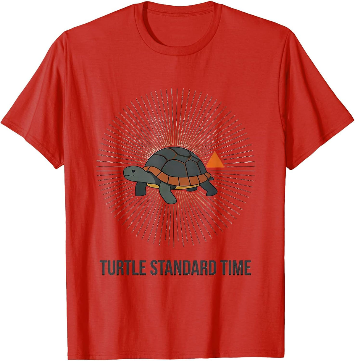 Men's Turtle Standard Time Midcentury Modern Halloween Costume T-Shirt - Red