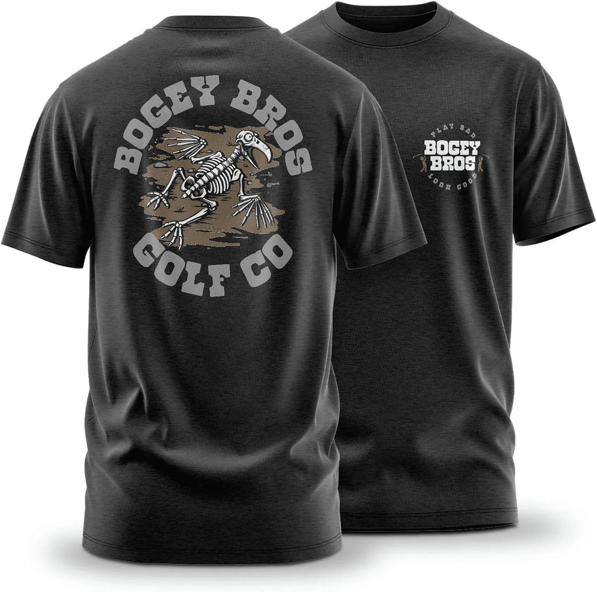 Bogey Bros T Shirt for Men – Athletic Fit Golf Tee, Stretch 60% Cotton 40% Polyester, Lightweight 4.3 oz, Tagless - Dead On