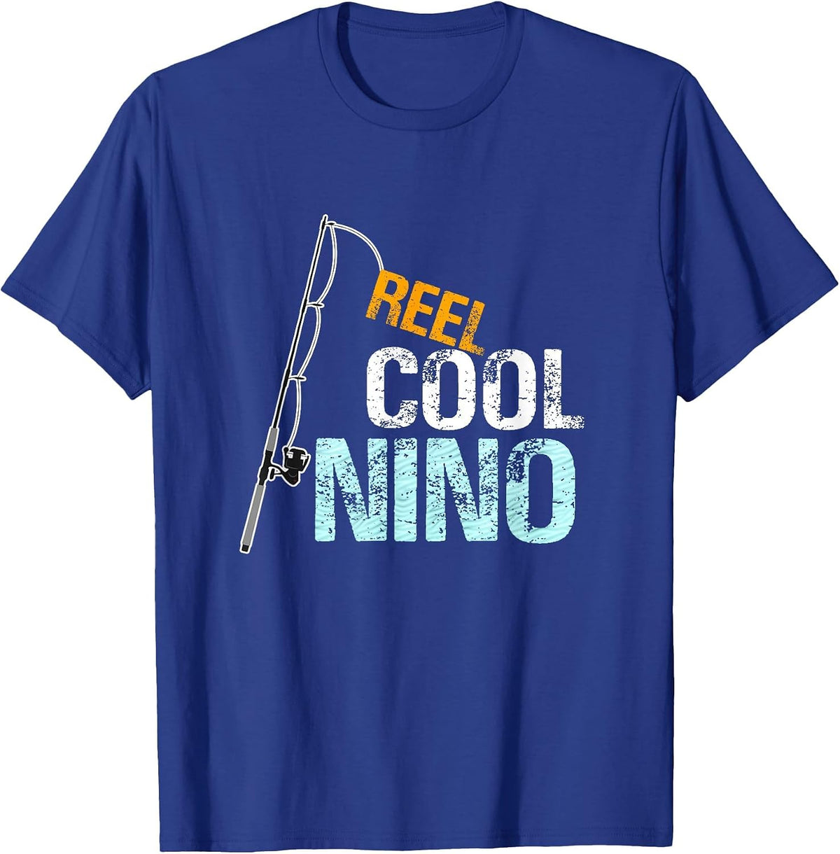 Reel Cool Nino Fishing Spanish Mexican Godfather T-Shirt - Royal Blue