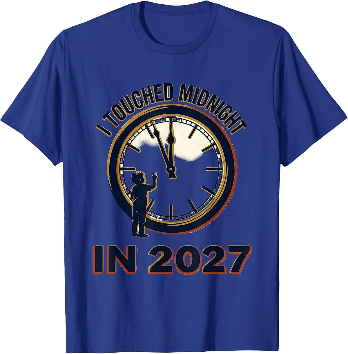 Men's I Touched Midnight In 2027 Family Matching New Years Eve T-Shirt - Royal Blue