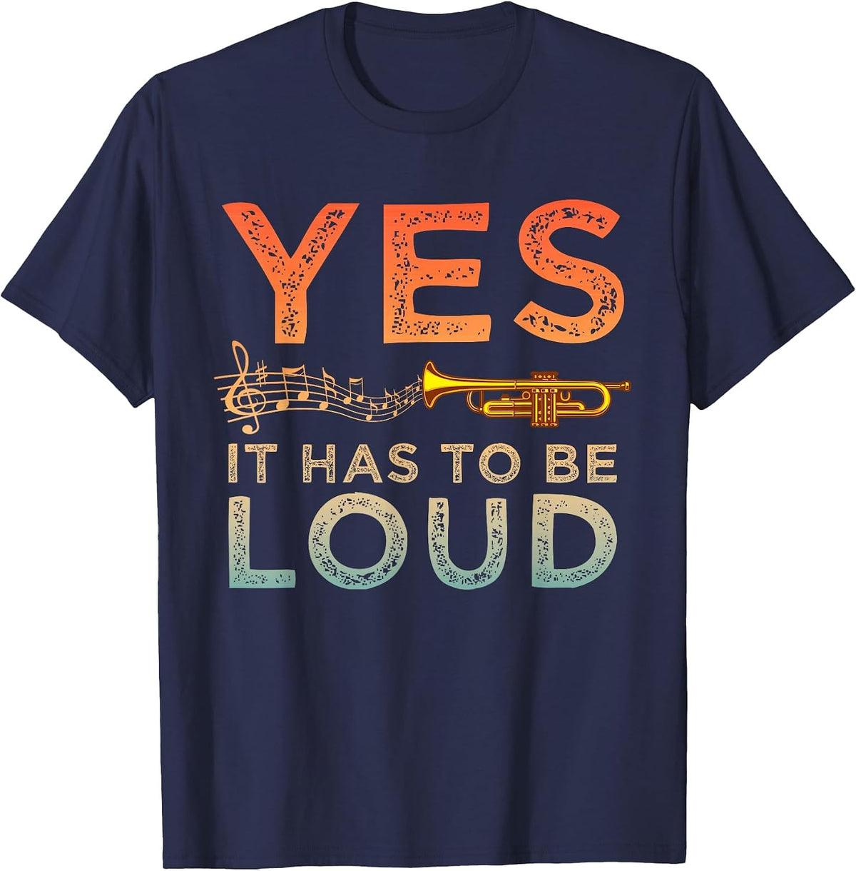 Best Trumpet Player Art for Men Women Trumpetist Gag Trumpet T-Shirt - Navy Blue