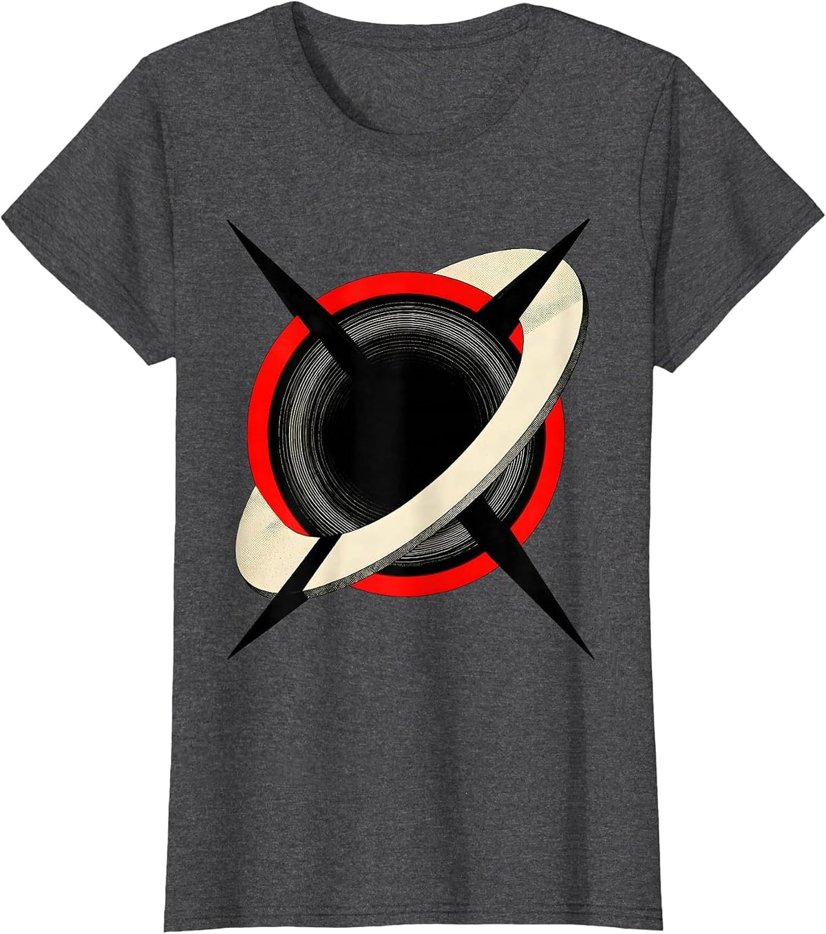 Women's Black Hole Physics Astrophysical Science Enthusiast T-Shirt - Dark Heather Grey