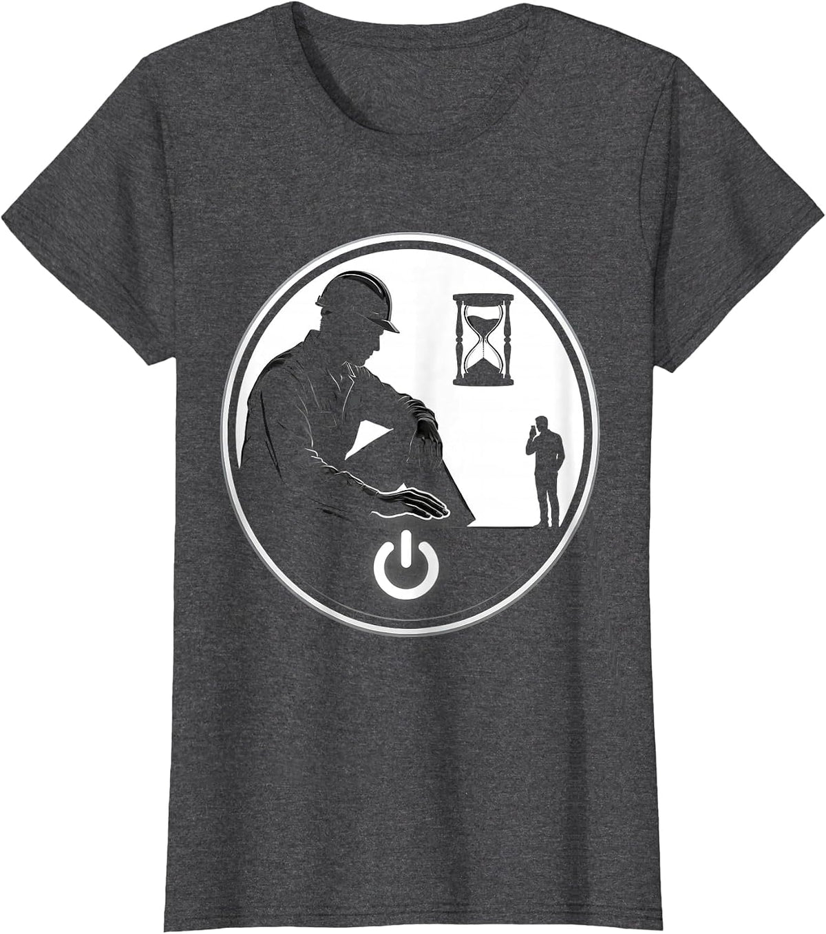 Women's Tech Support Badge Sarcastic IT Worker Humor T-Shirt - Dark Heather Grey