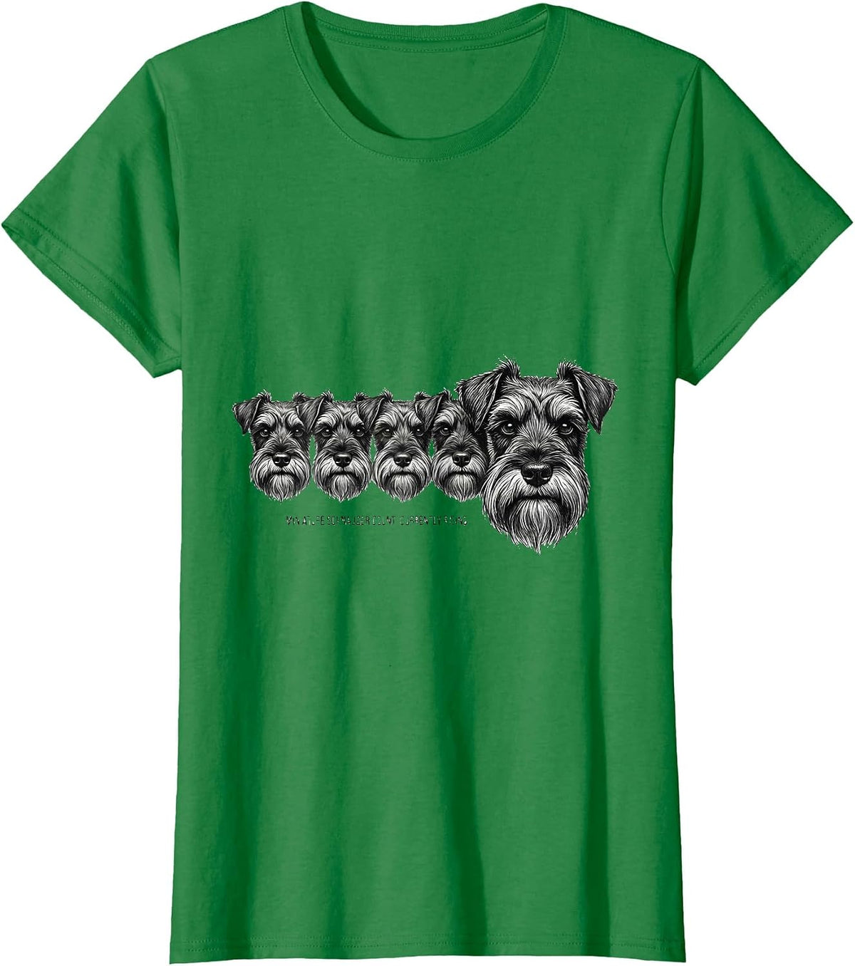 Women's Miniature Schnauzer Count: Currently Rising Funny T-Shirt - Kelly Green