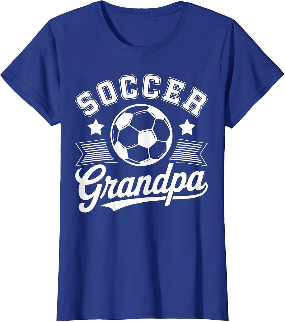 Proud Soccer Grandpa T-Shirt - Royal Blue