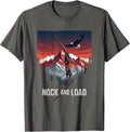 Nock and Load Archery Bow and Arrow Design T-Shirt - Asphalt Grey