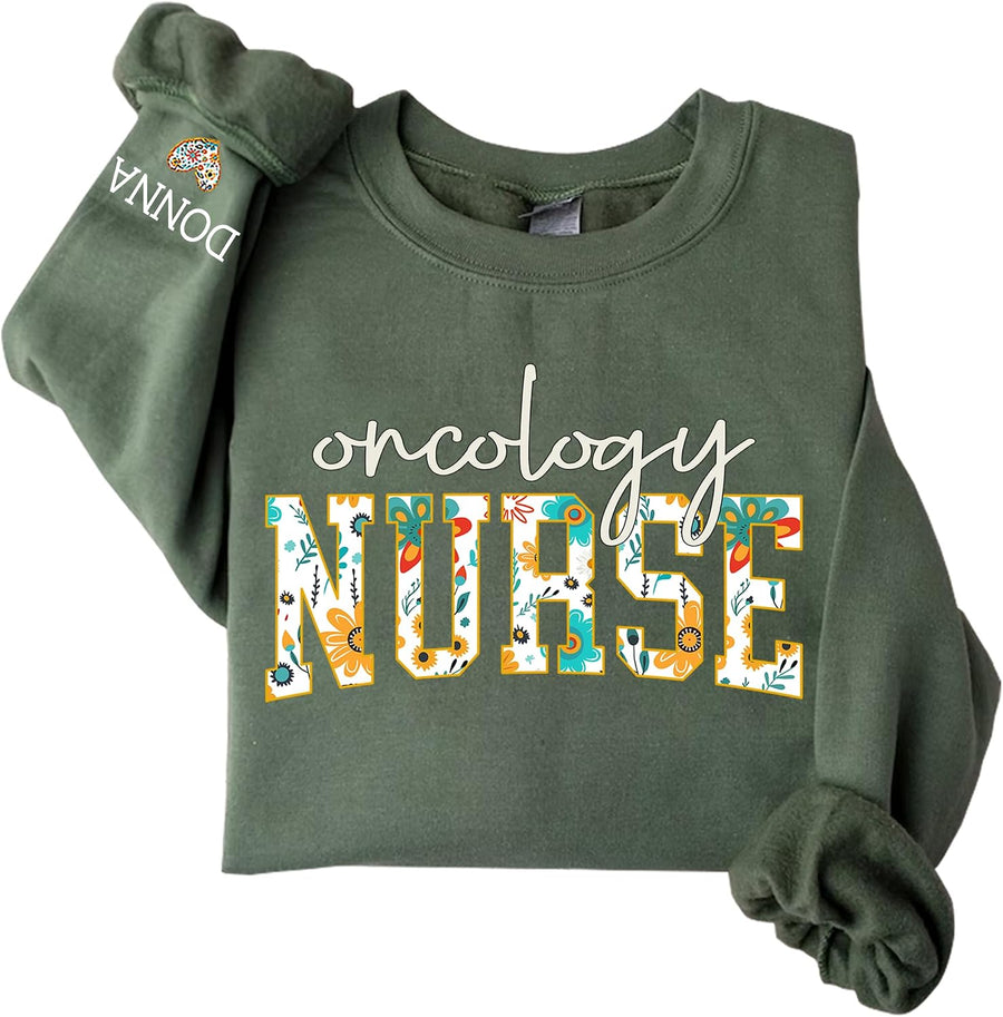 Personalized Nurse Sweatshirt for Women, Custom Name & Specialties (ER, RN, NP, L&D), Nurse Gifts - Nurse 31