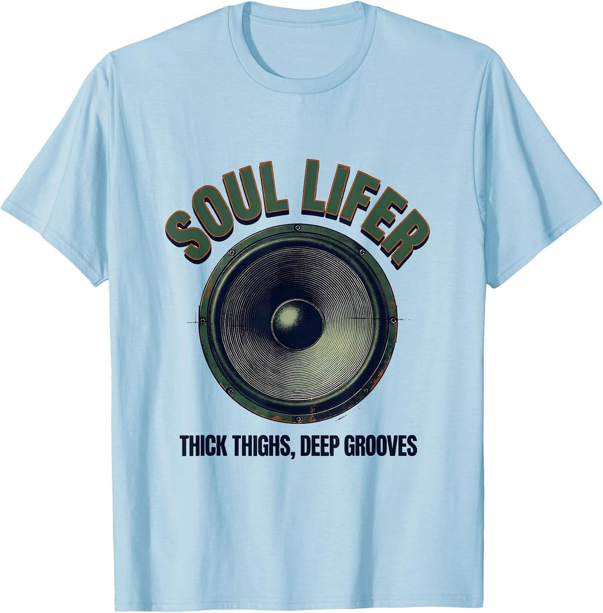 Men's Soul Lifer Thick Thighs Deep Grooves Vintage T-Shirt - Baby Blue