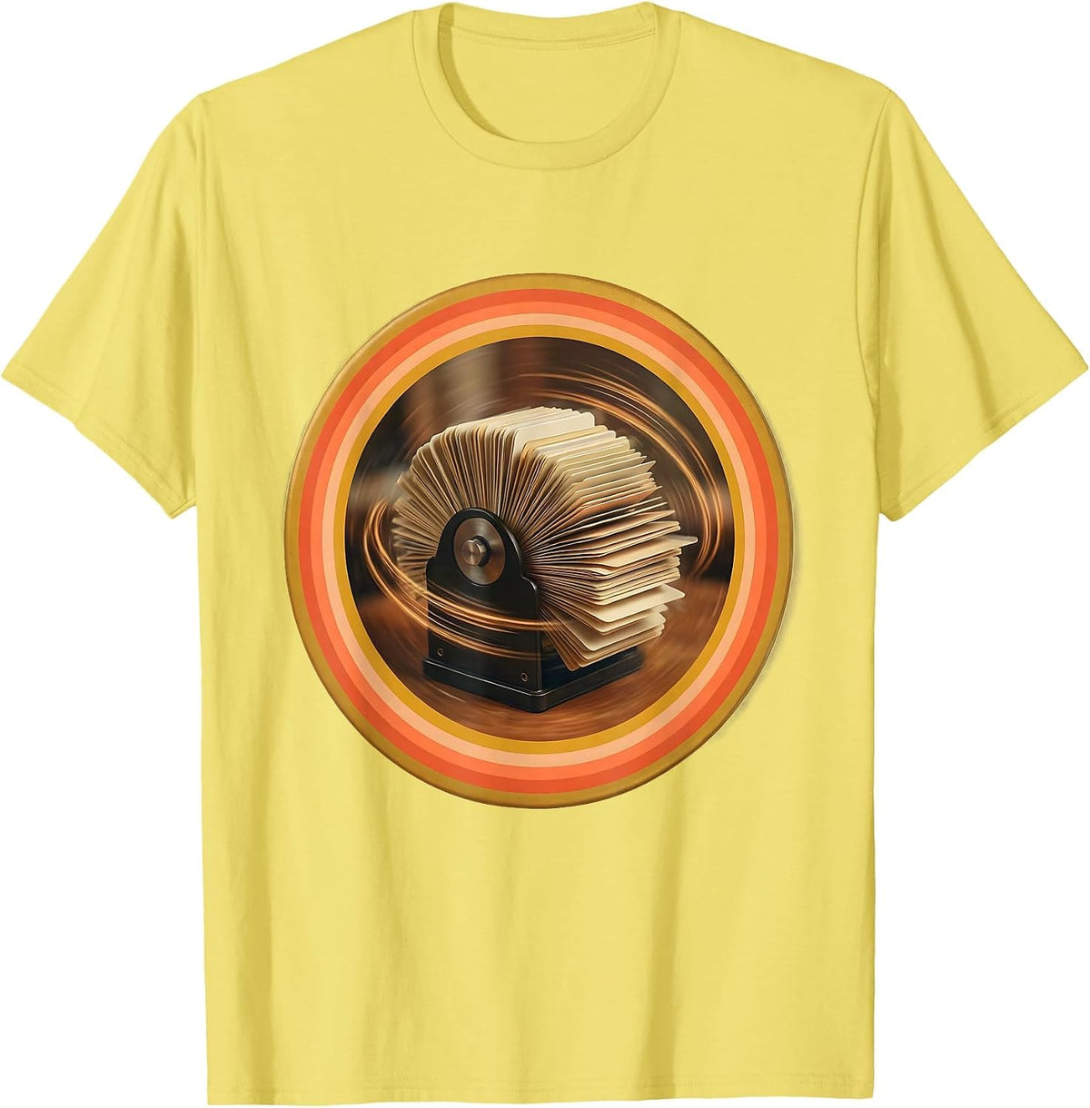 Men's I Cant But I Know A Guy Rolodex Graphic T-Shirt - Lemon Yellow