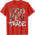 Men's Hooker By Trade Rugby Player Design T-Shirt - Red