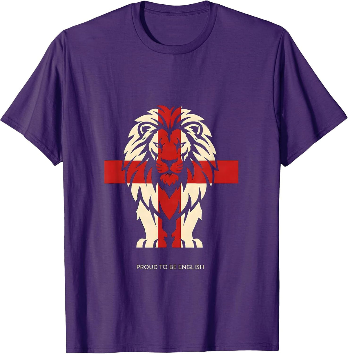Proud to be English England Pride Design T-Shirt - Purple
