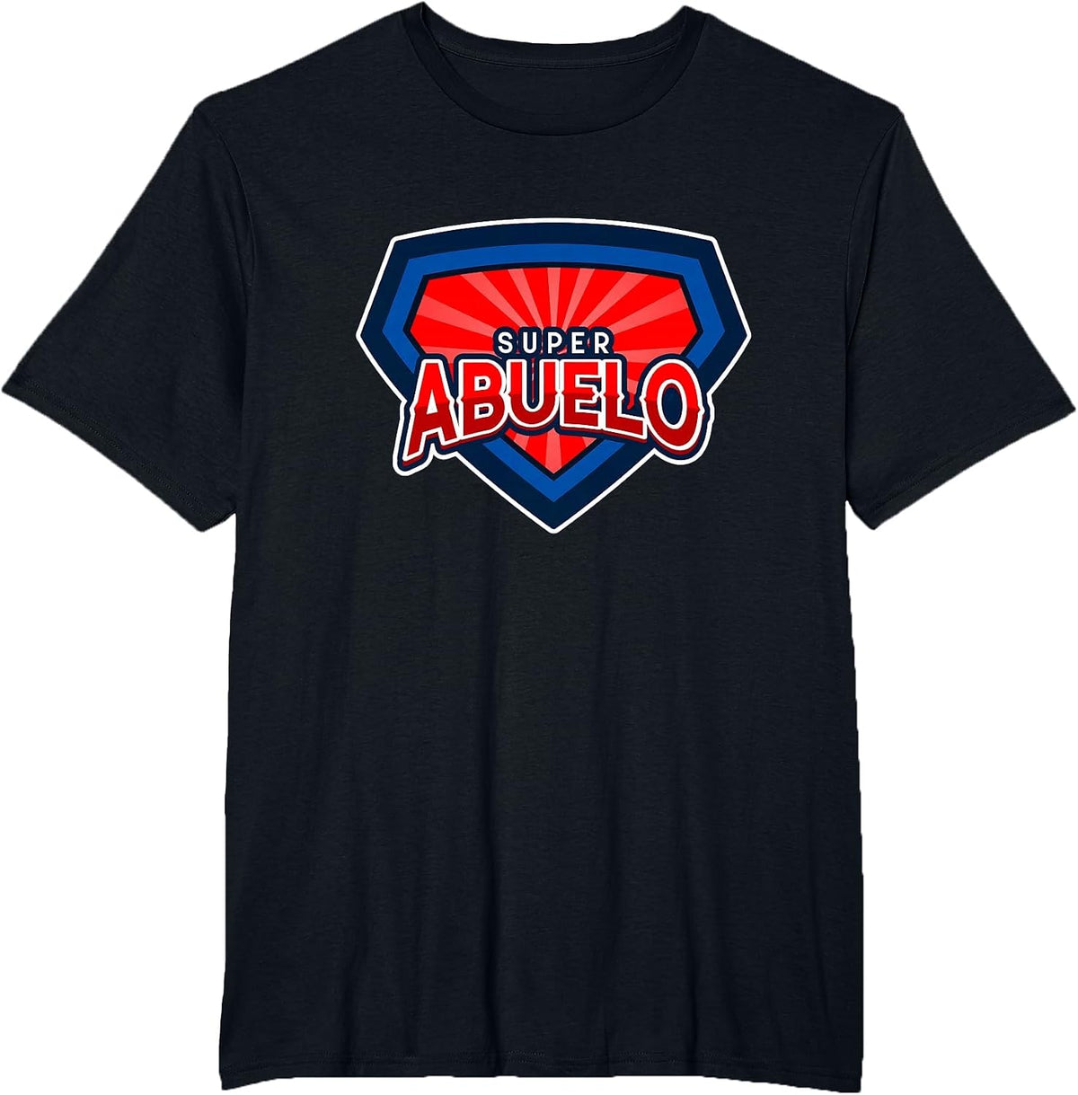 Super Abuelo Spanish Grandpa Funny Hero T-Shirt - Black
