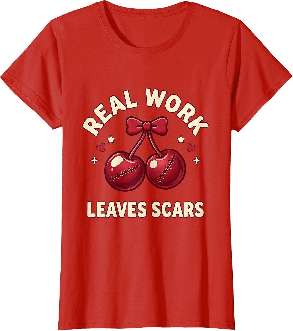 Real Work Leaves Scars Welder Pride Design T-Shirt - Red