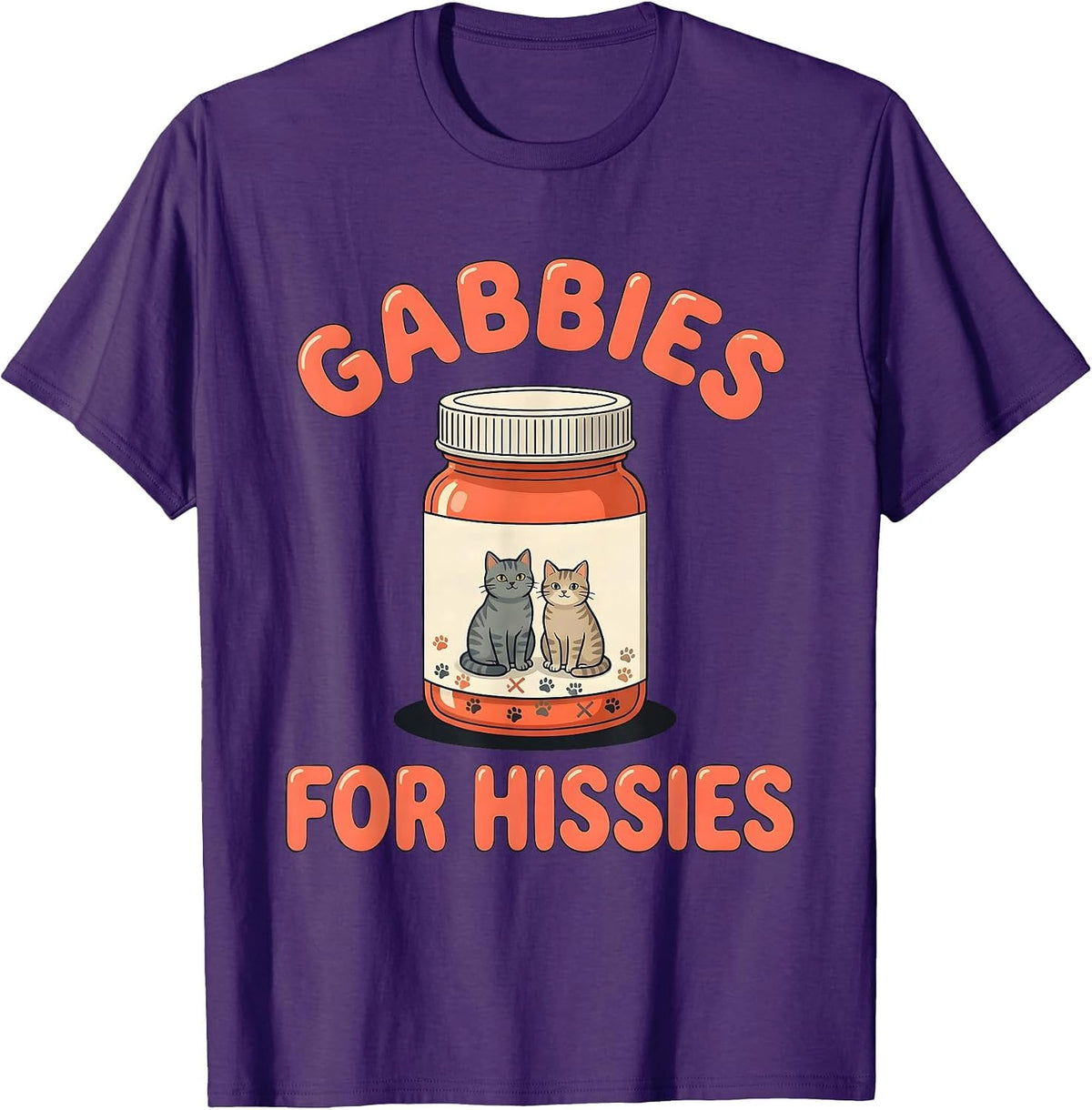 Men's Gabbies For Hissies Funny Vet Tech Veterinary Technician T-Shirt - Purple