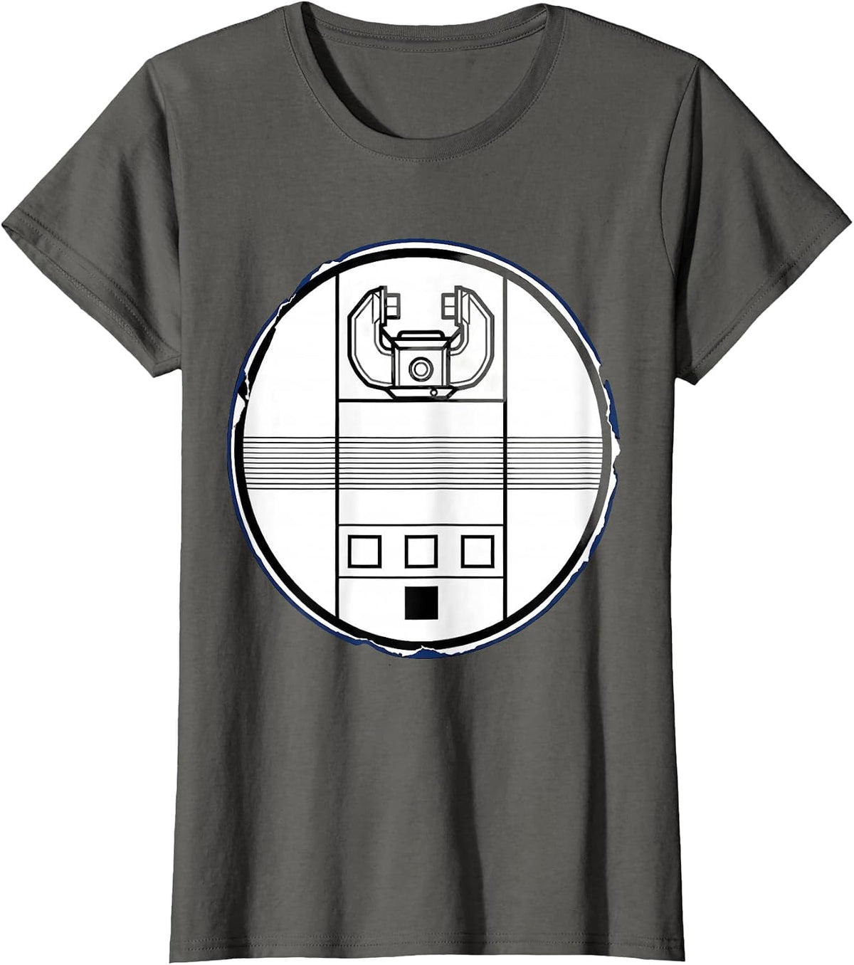 Women's Sealed Rate Card Badge Funny Tradesperson Electrician T-Shirt - Asphalt Grey