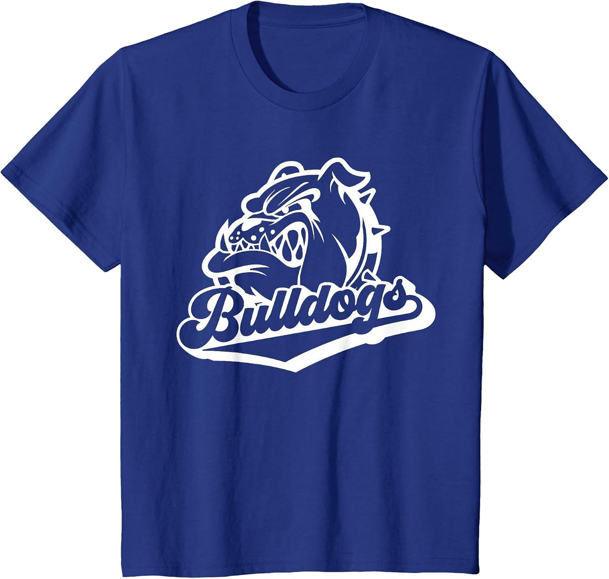 Bulldogs School Spirit Mascot Logo Game Day Bulldog Pride T-Shirt - Royal Blue