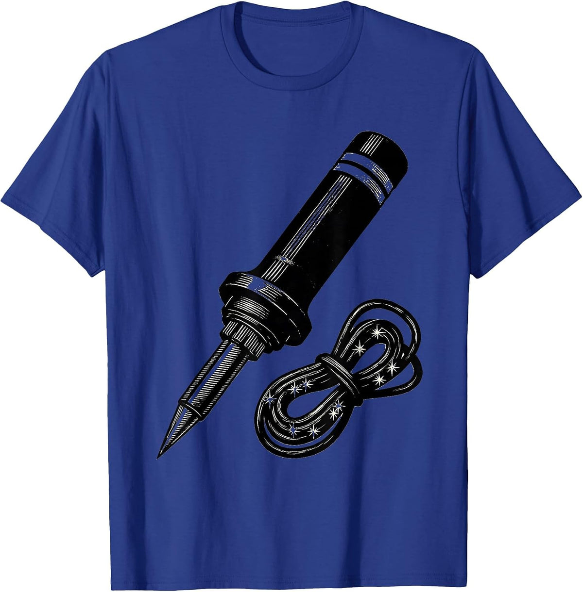 Soldering Iron Patriotic Skilled Trades Worker Gift T-Shirt - Royal Blue