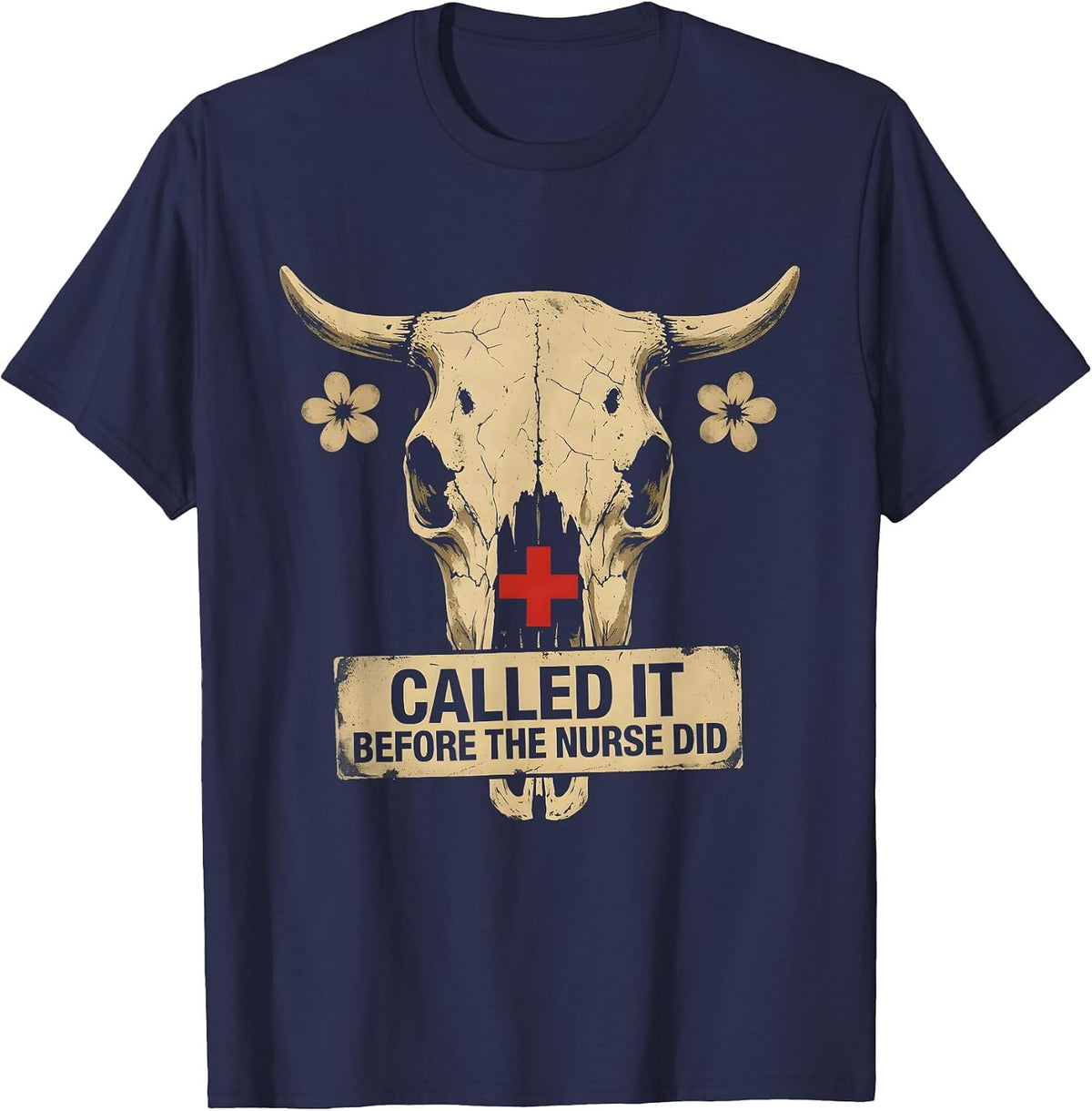 Called It Before The Nurse Did School Nurse Design T-Shirt - Navy Blue
