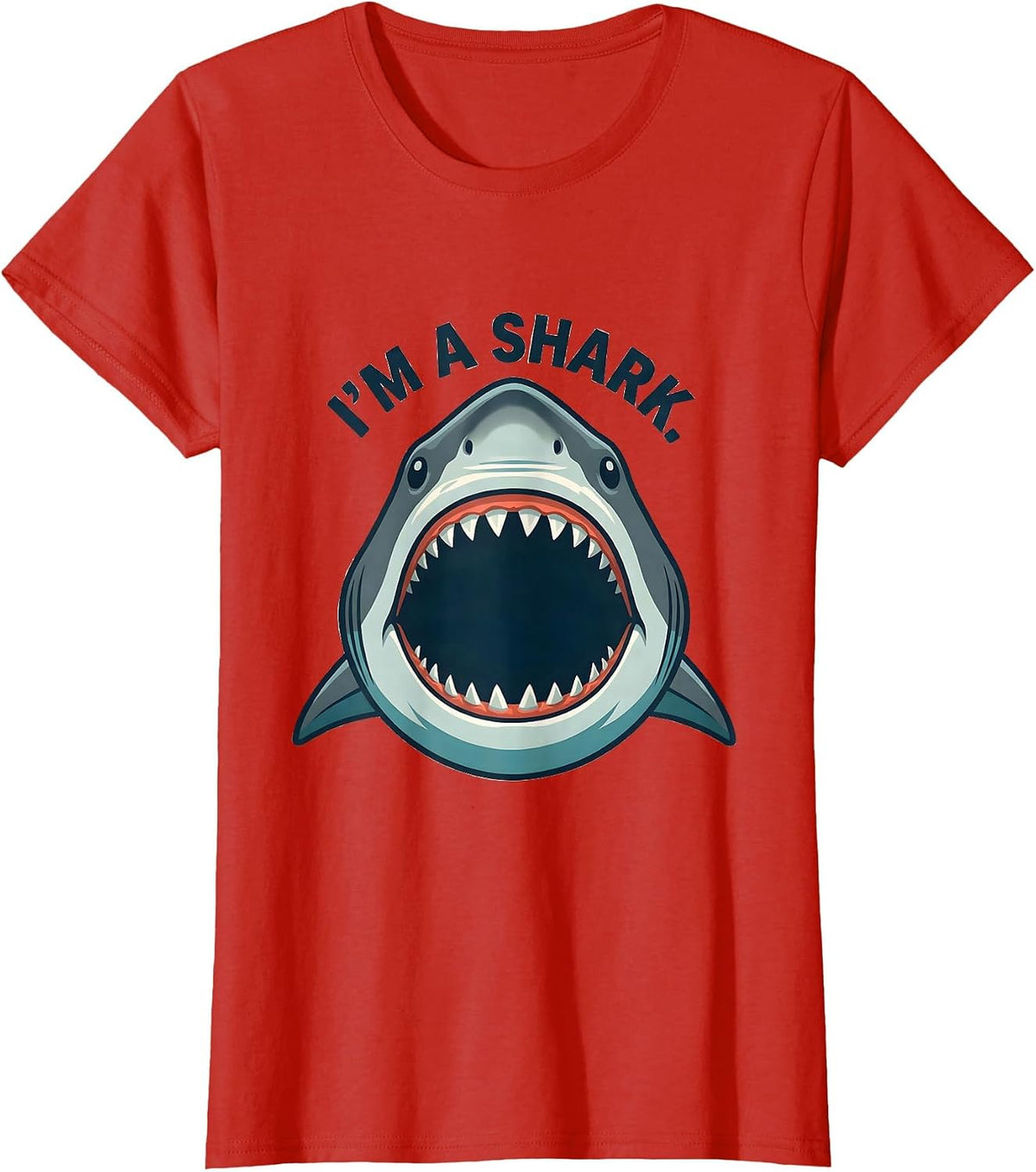 I'm A Shark Funny Shark Lover Halloween Costume T-Shirt - Red