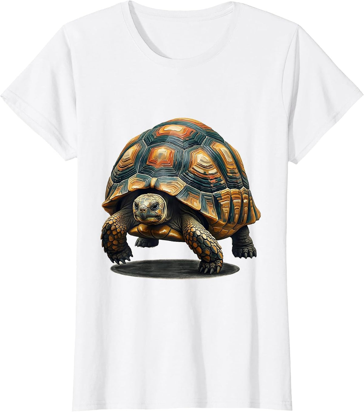 Shrugging Tortoise Funny Turtle Lover Pet Owner Humor T-Shirt - White
