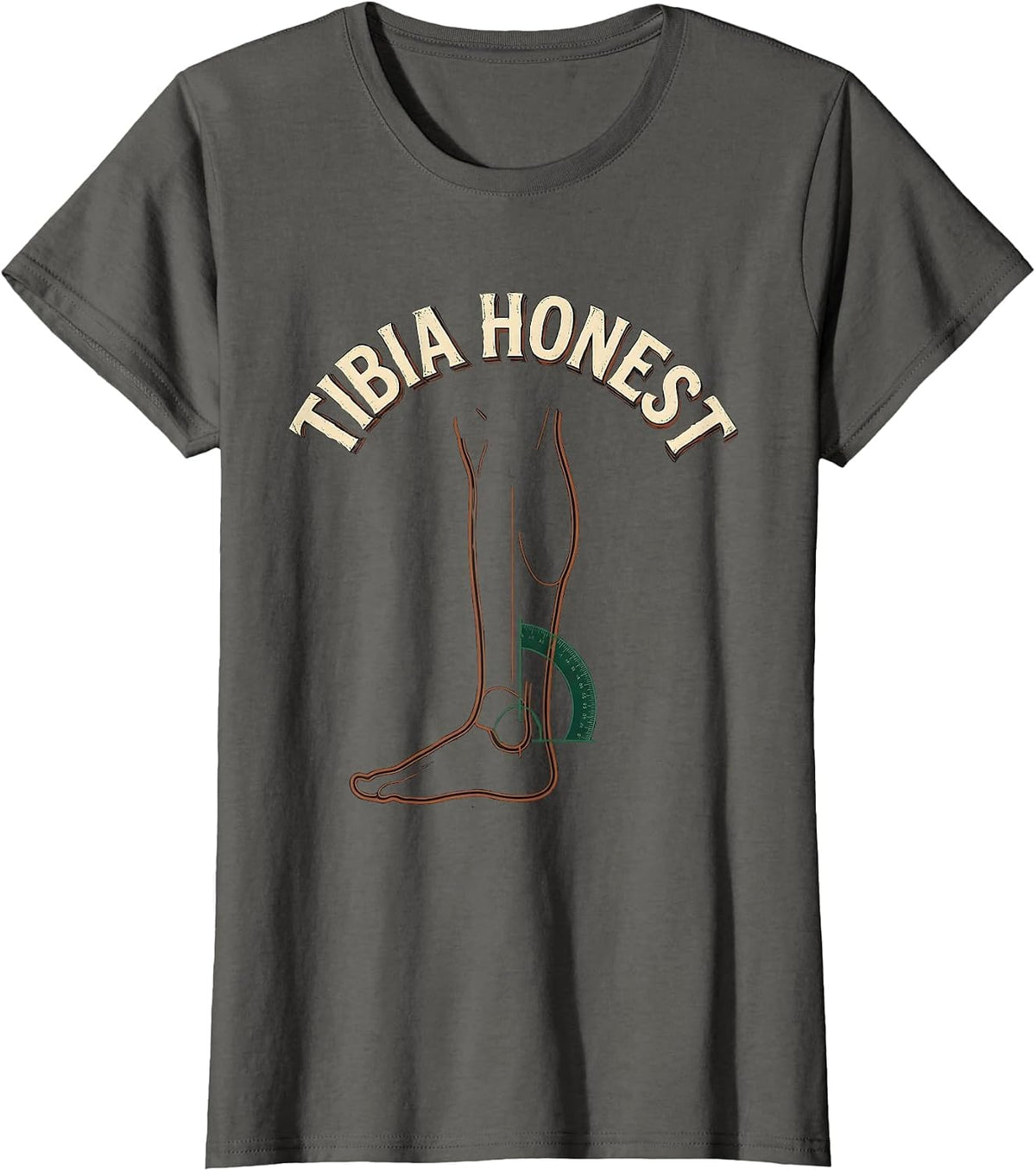Women's Tibia Honest Vintage Funny Therapist Therapy Team Gift T-Shirt - Asphalt Grey