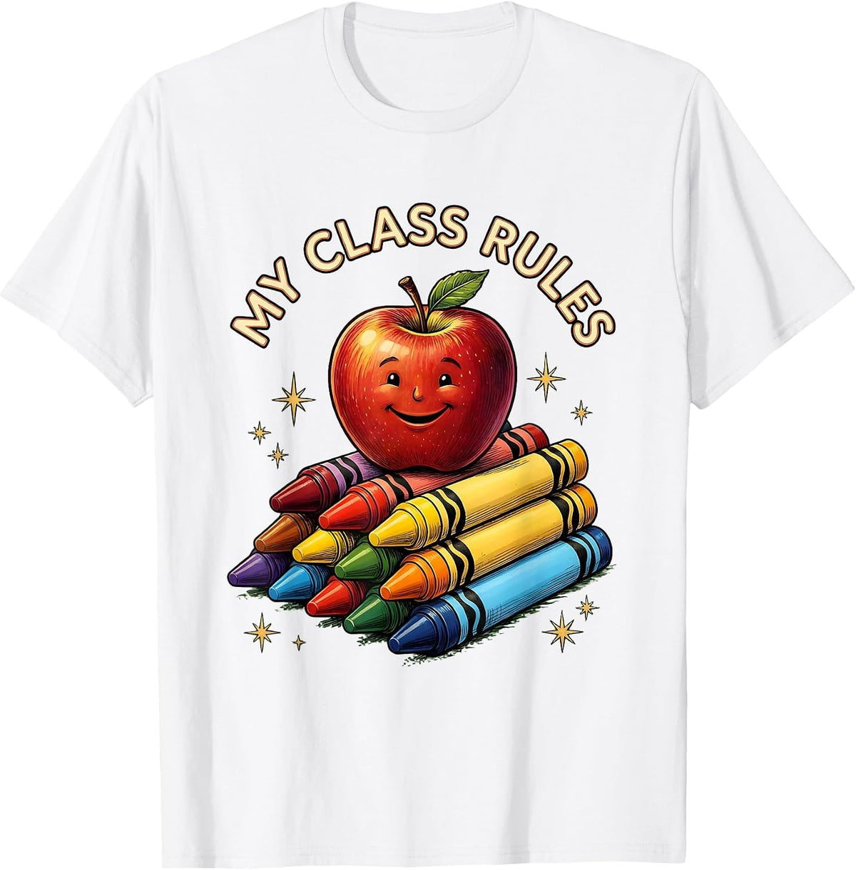 Men's My Class Rules Preschool Teacher Design T-Shirt - White
