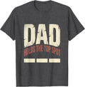Men's Dad Holds The Top Spot Funny Family Role Humor Gift T-Shirt - Dark Heather Grey