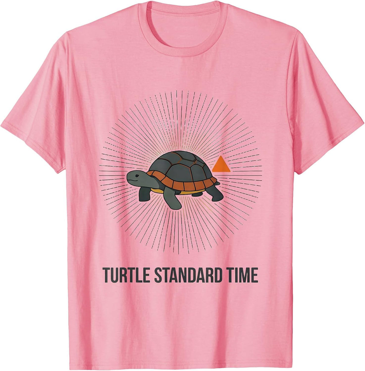 Men's Turtle Standard Time Midcentury Modern Halloween Costume T-Shirt - Pink