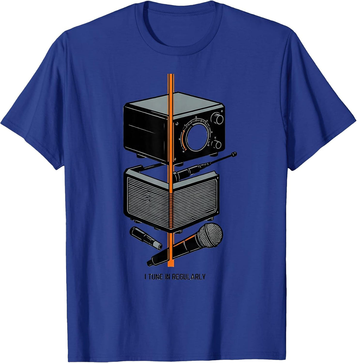 I Tune In Regularly Funny Ham Radio Operator Hobbyist Gift T-Shirt - Royal Blue