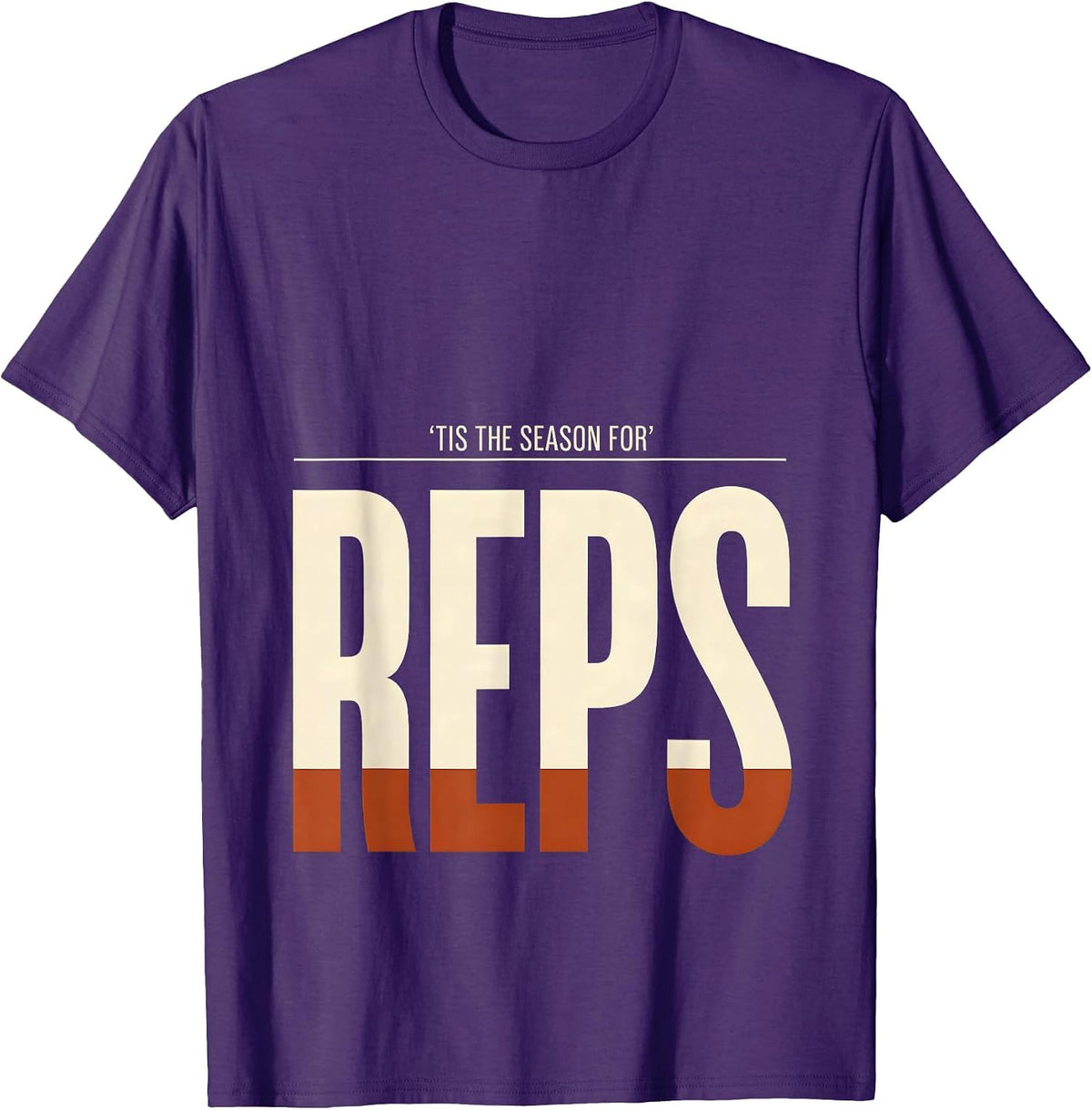 Men's 'Tis The Season For Reps Funny Physical Therapy Christmas T-Shirt - Purple